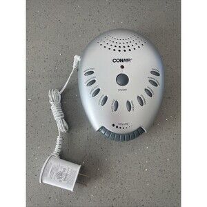 Conair SU1W Sound Therapy Machine White Noise w/Power Adapter 10 Soothing Sounds